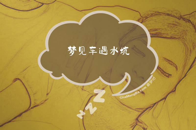 梦见车遇水坑