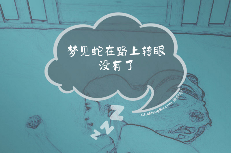 梦见蛇在路上转眼没有了