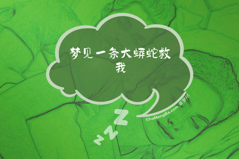 梦见一条大蟒蛇救我