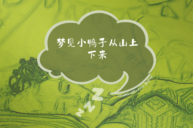 梦见小鸭子从山上下来