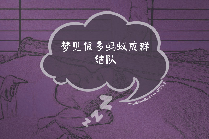 梦见很多蚂蚁成群结队