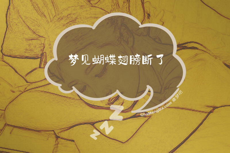 梦见蝴蝶翅膀断了
