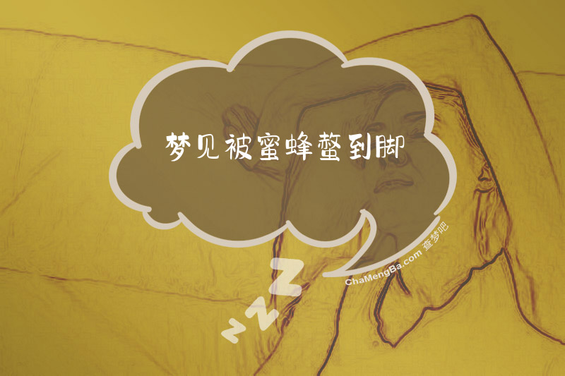 梦见被蜜蜂螫到脚