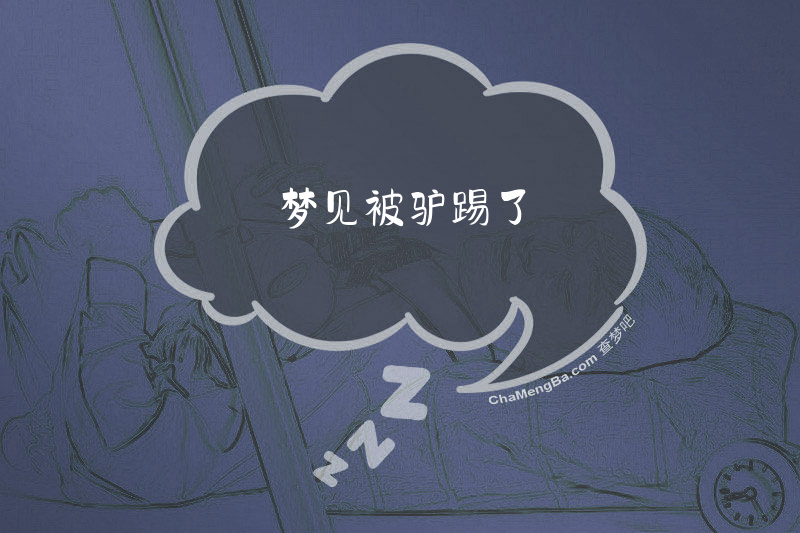 梦见被驴踢了