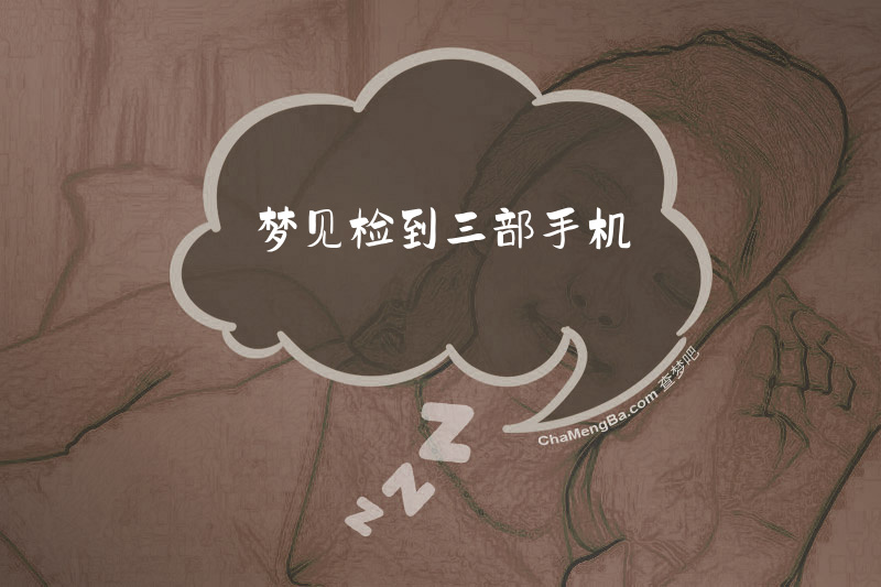 梦见检到三部手机