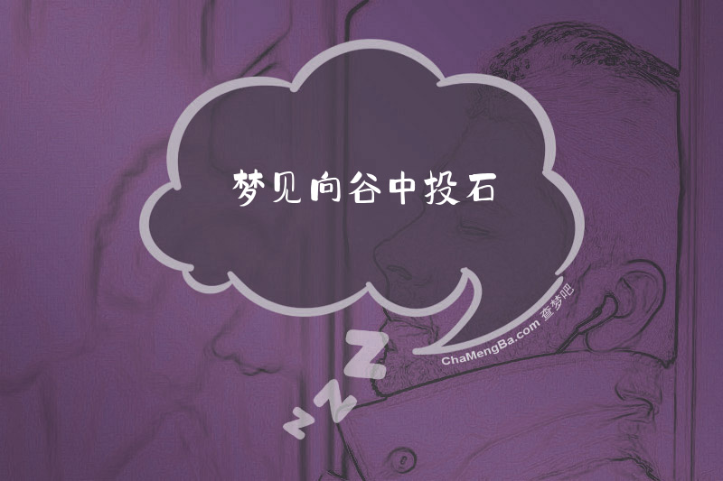 梦见向谷中投石