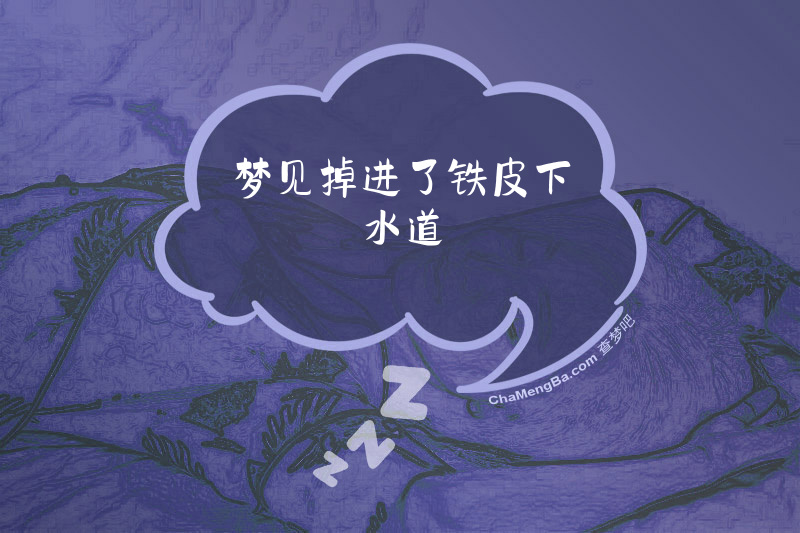 梦见掉进了铁皮下水道