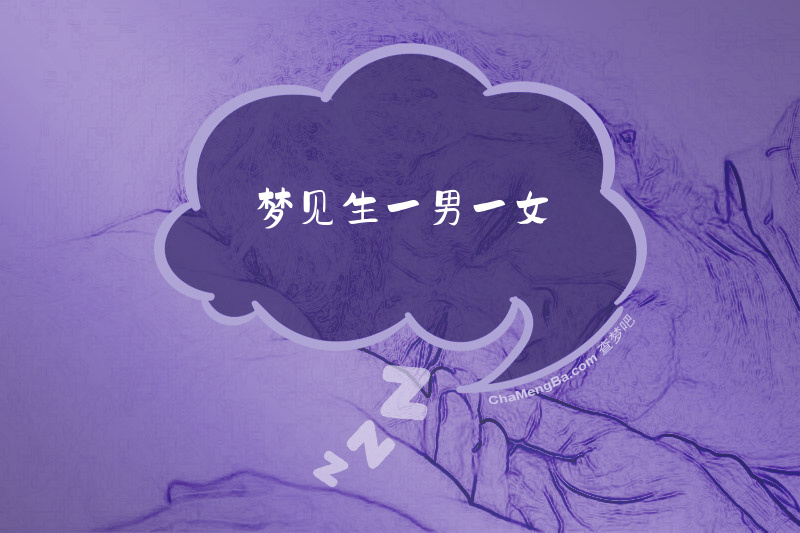 梦见生一男一女
