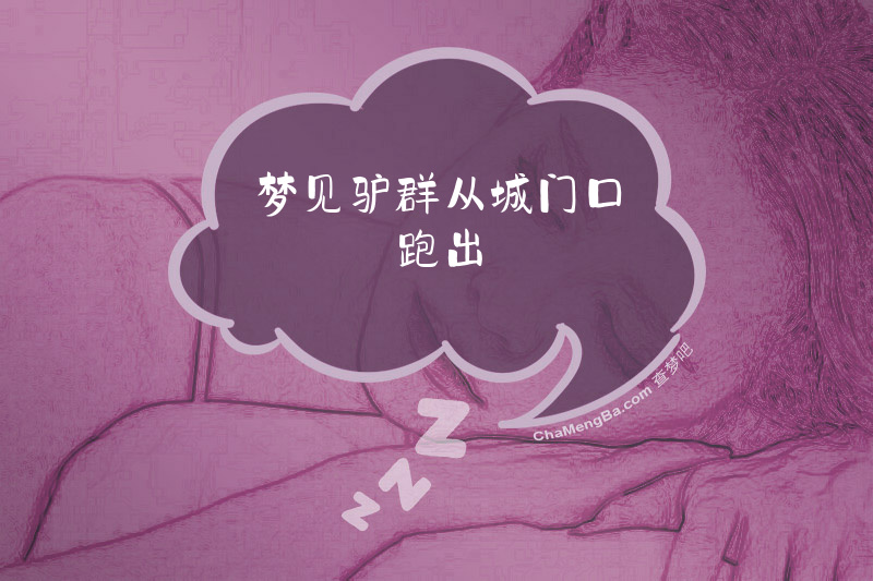 梦见驴群从城门口跑出