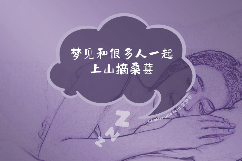 梦见和很多人一起上山摘桑葚