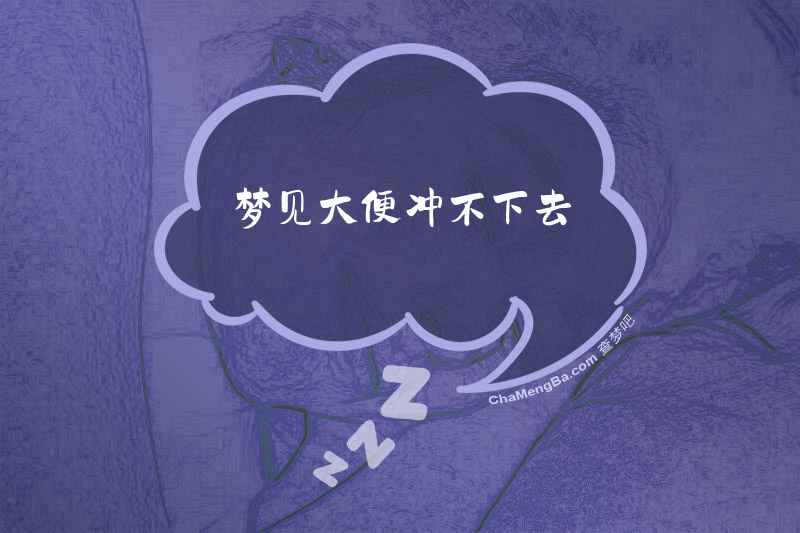 梦见大便冲不下去