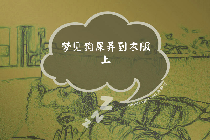 梦见狗屎弄到衣服上