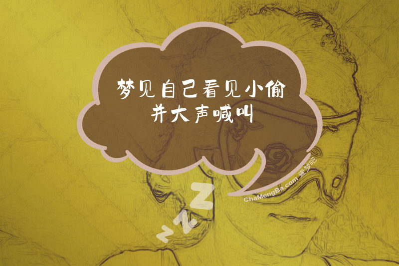 梦见自己看见小偷并大声喊叫