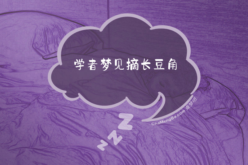 学者梦见摘长豆角