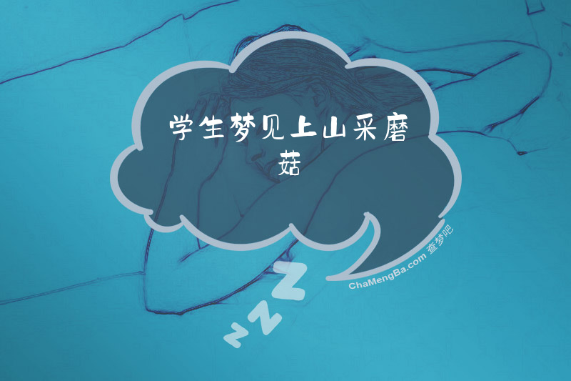 学生梦见上山采磨菇