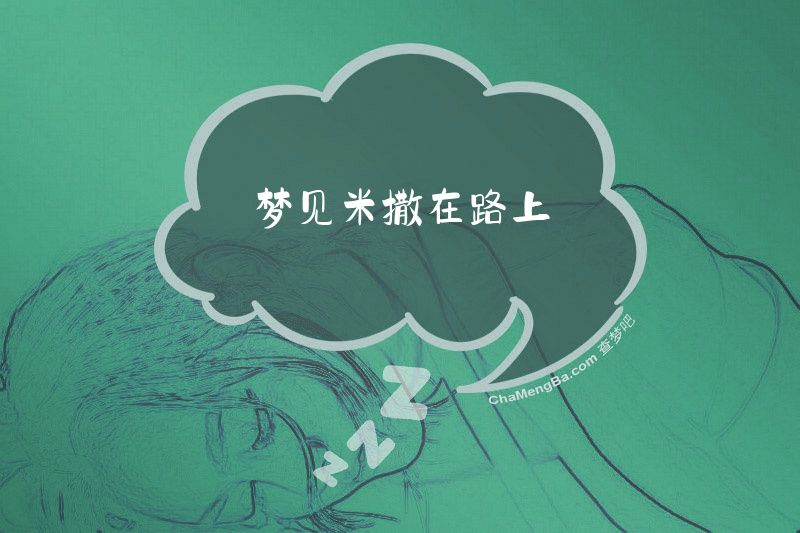 梦见米撒在路上