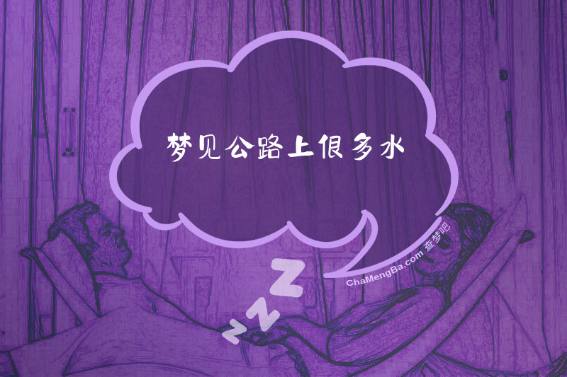 梦见公路上很多水