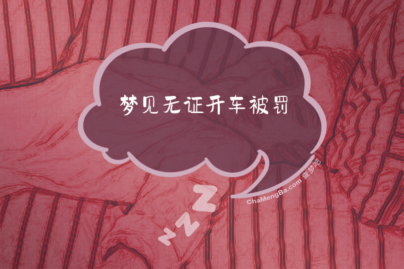 梦见无证开车被罚