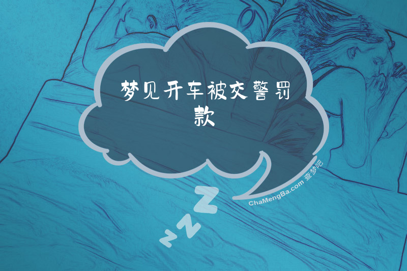 梦见开车被交警罚款