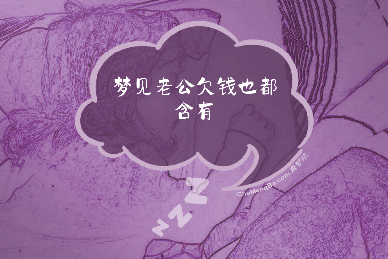 梦见老公欠钱也都含有