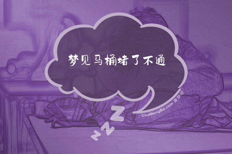 梦见马桶堵了不通