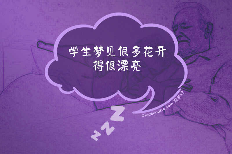 学生梦见很多花开得很漂亮