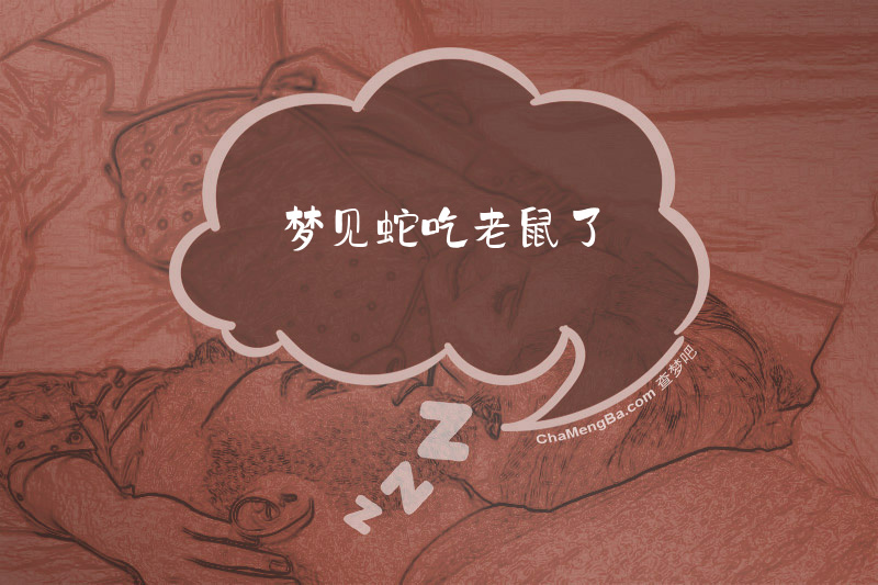 梦见蛇吃老鼠了