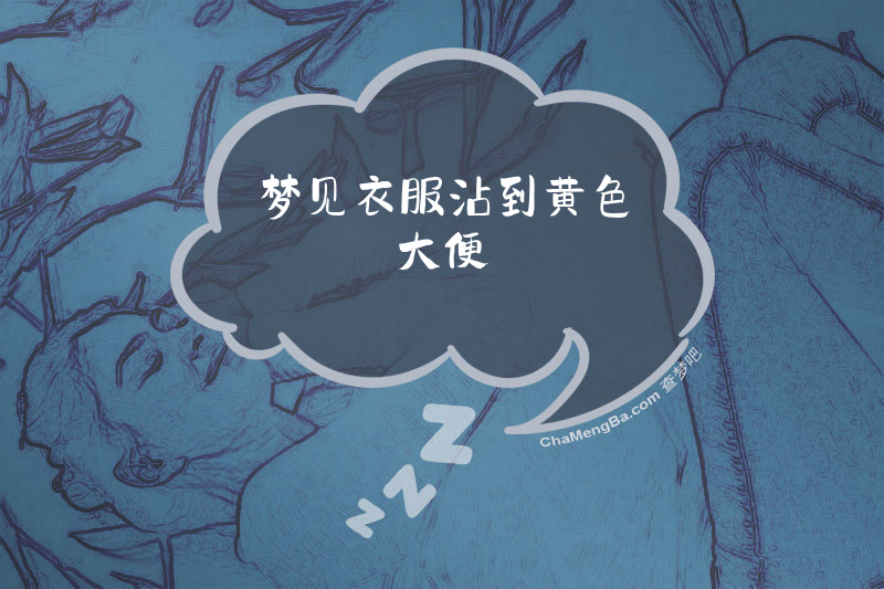梦见衣服沾到黄色大便