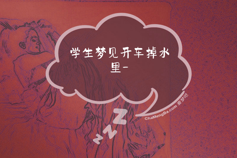 学生梦见开车掉水里-