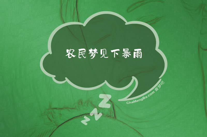 农民梦见下暴雨