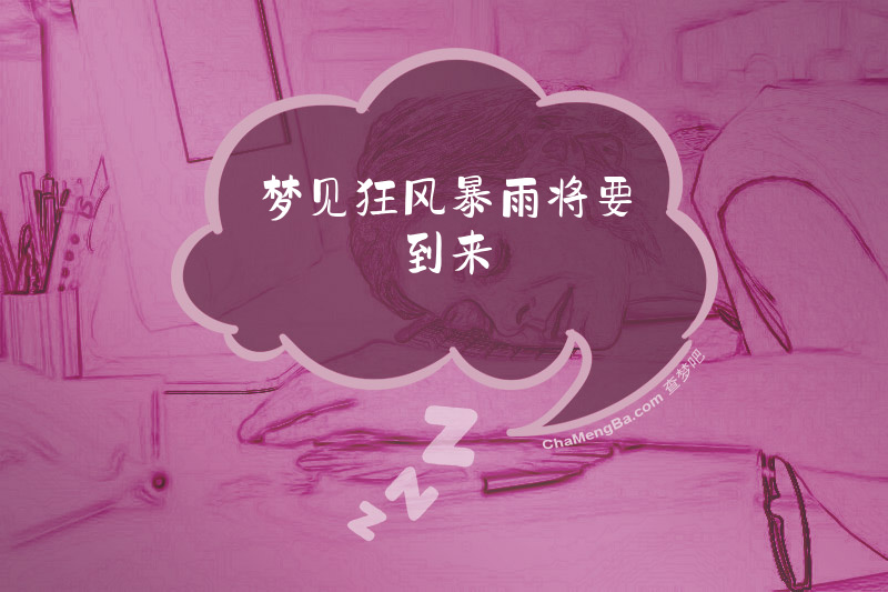 梦见狂风暴雨将要到来