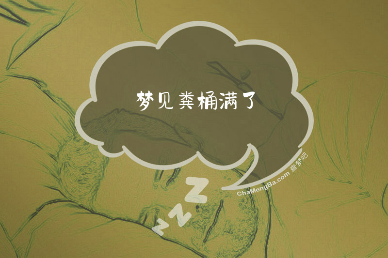 梦见粪桶满了