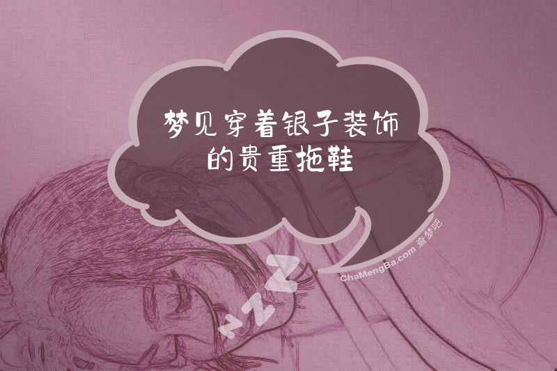 梦见穿着银子装饰的贵重拖鞋