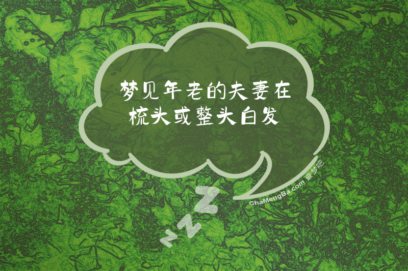 梦见年老的夫妻在梳头或整头白发