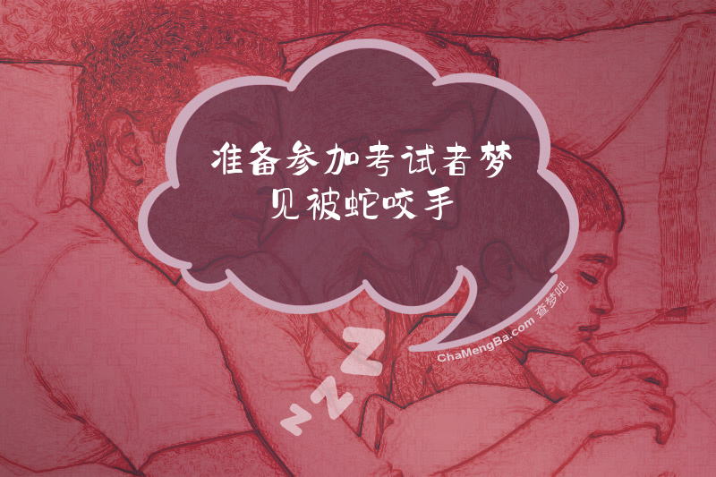 准备参加考试者梦见被蛇咬手