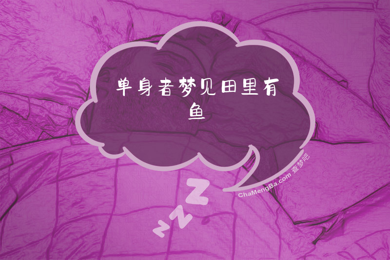 单身者梦见田里有鱼
