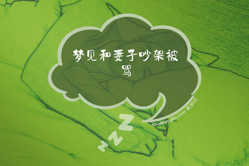 梦见和妻子吵架被骂