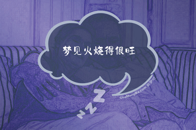 梦见火烧得很旺