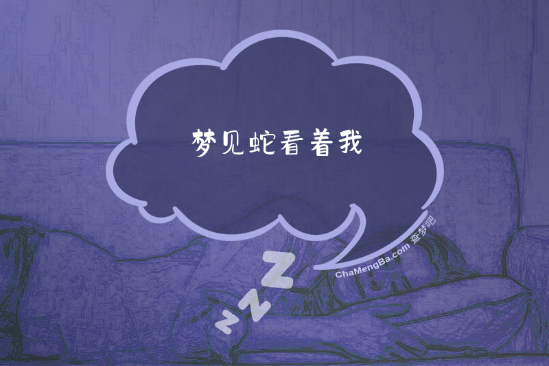 梦见蛇看着我