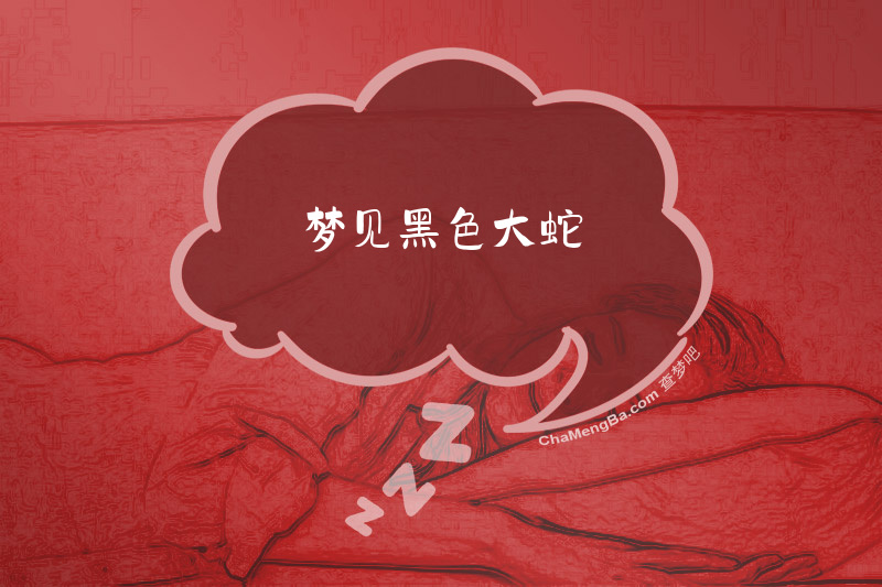梦见黑色大蛇