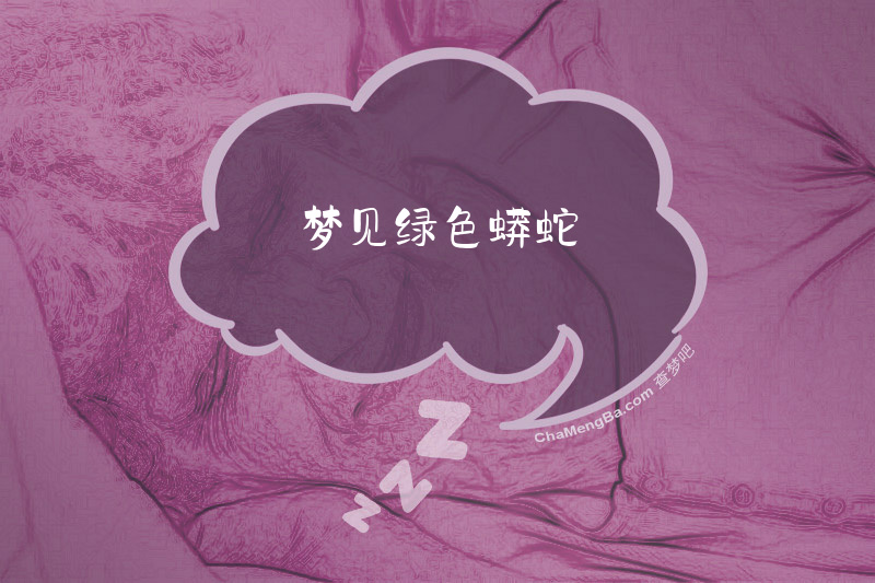 梦见绿色蟒蛇