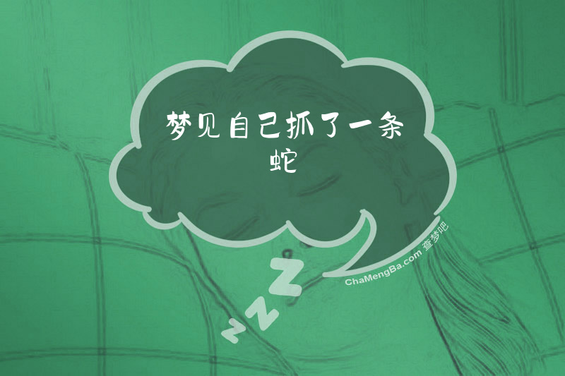 梦见自己抓了一条蛇
