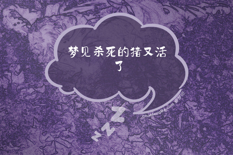 梦见杀死的猪又活了