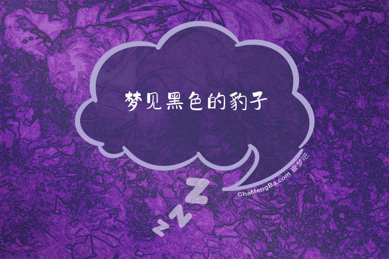 梦见黑色的豹子