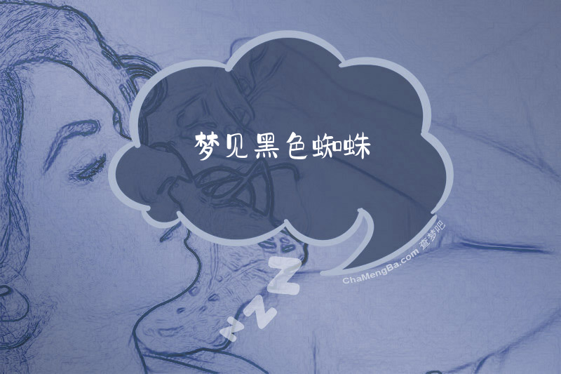 梦见黑色蜘蛛