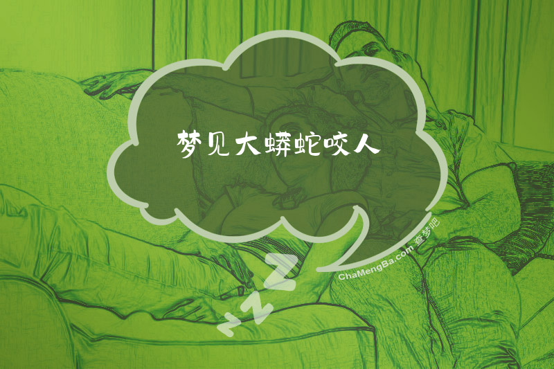 梦见大蟒蛇咬人