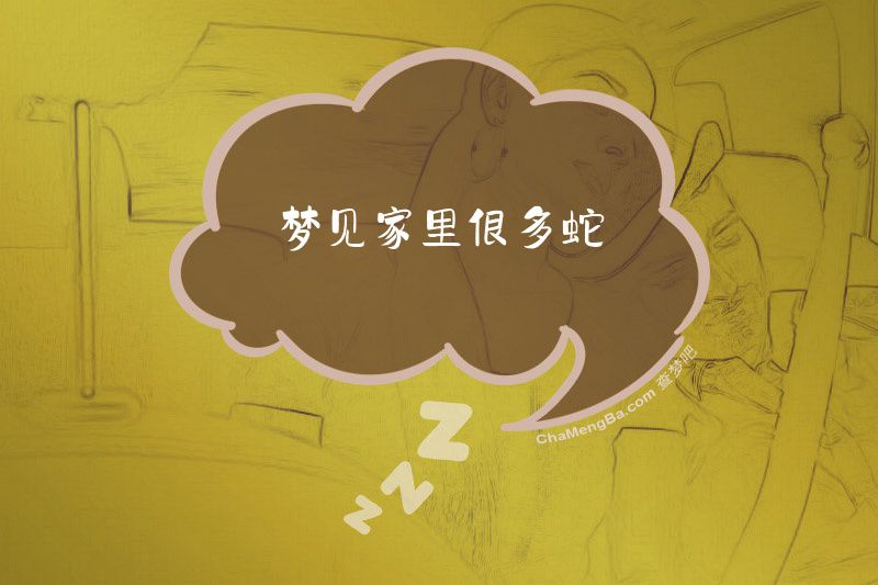 梦见家里很多蛇