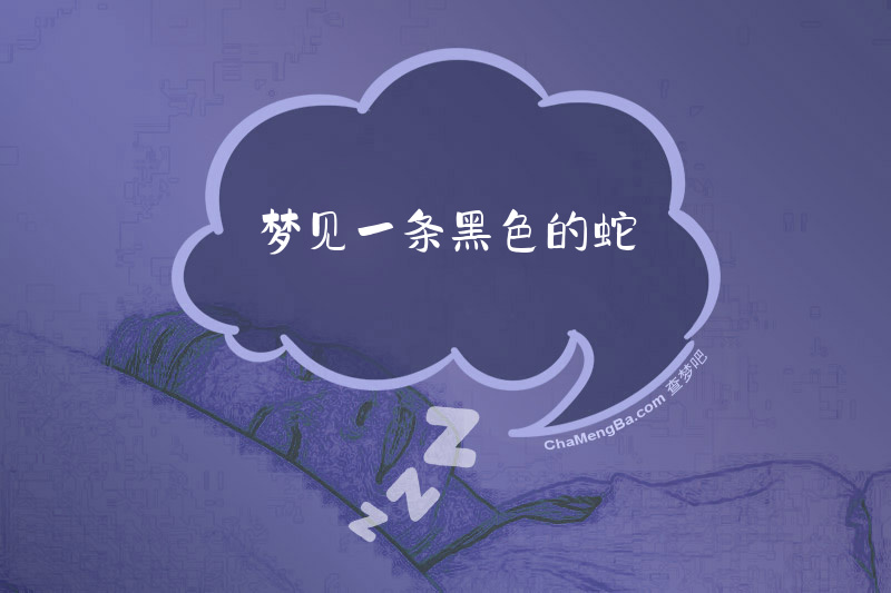 梦见一条黑色的蛇