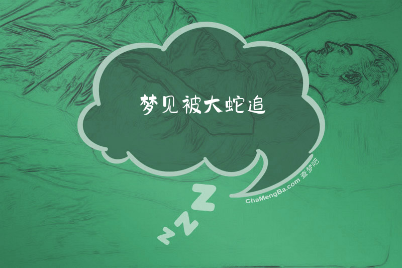 梦见被大蛇追