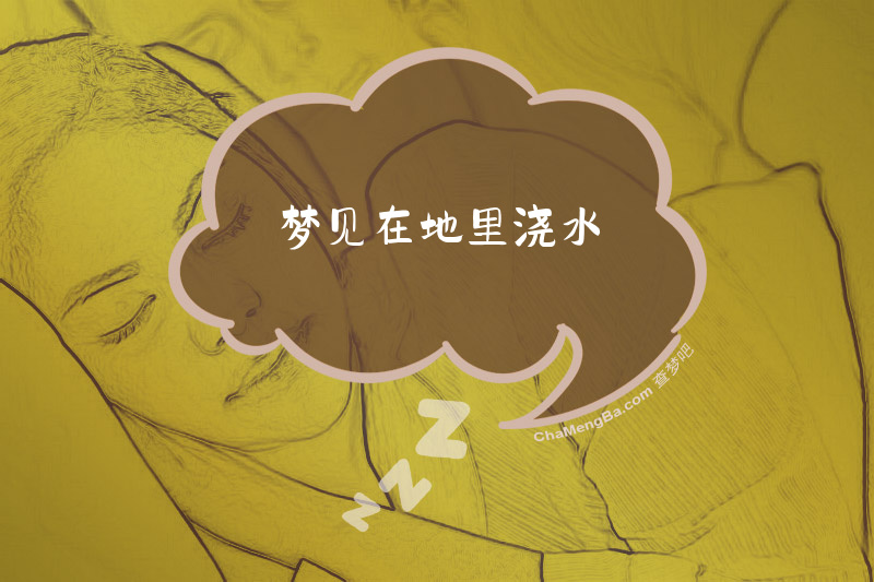 梦见在地里浇水